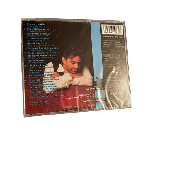 ANDREA BOCELLI CD The Opera Album Aria 1998 New Factory Sealed - Picture 2 of 3